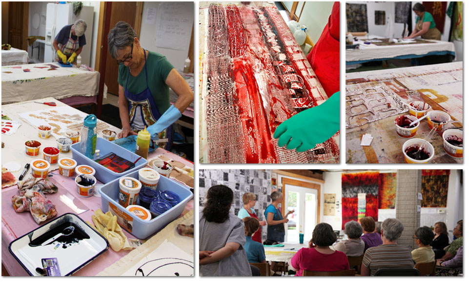 Claire Benn & Leslie Morgan surface design workshops